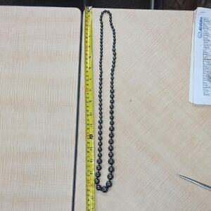 Black Beaded Necklace